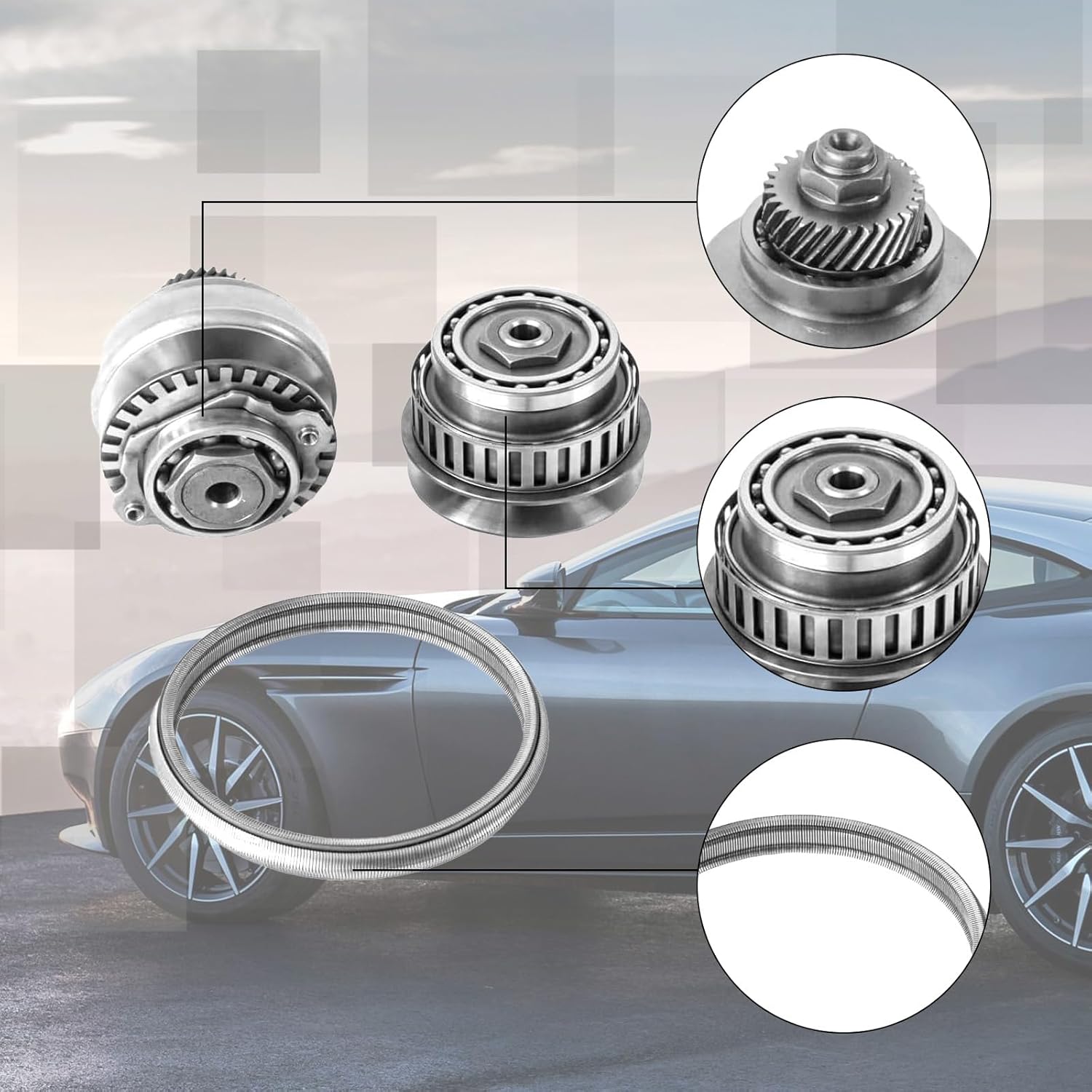 JF015E RE0F11A Transmission 30T Pulley Set Belt Chain Fits for CUBE LIVINA ATTRAGE SPACIA OE 901068 33710S-1