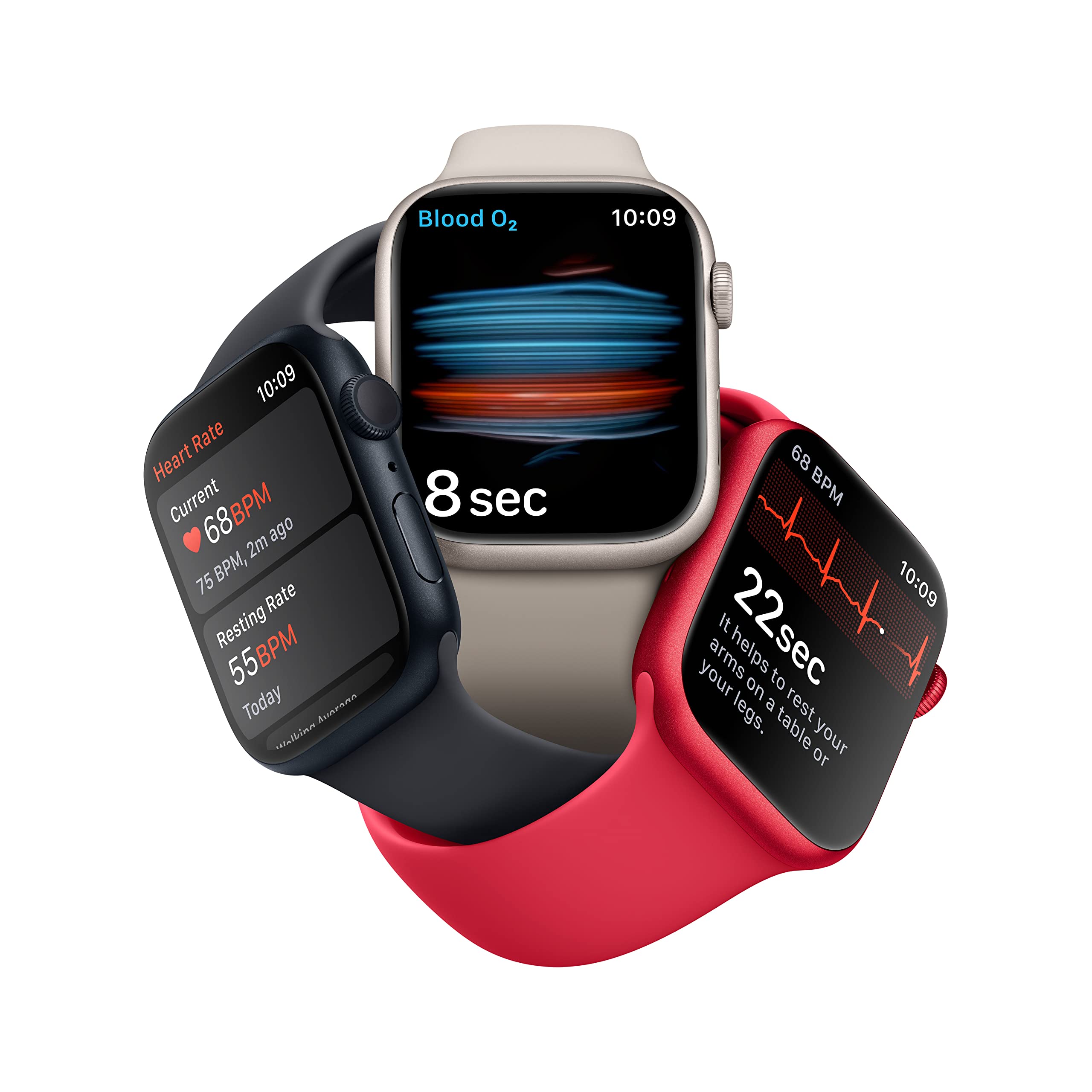 Apple Watch Series 8 [GPS 41 mm] Smart Watch w/Midnight Aluminium 
