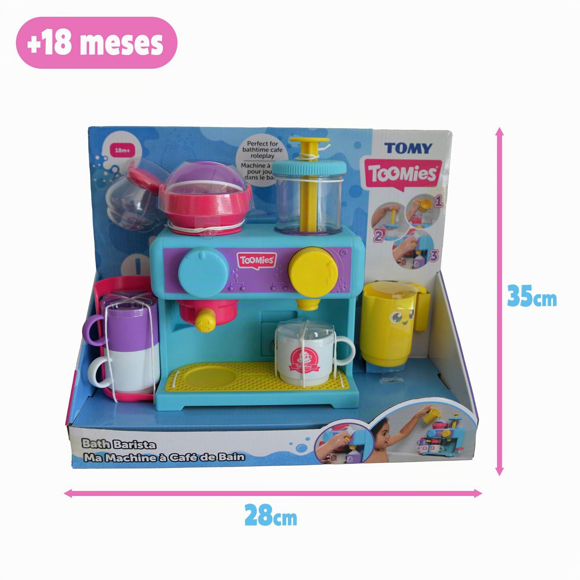 Bizak Machine à café pour Baignoire Toomies, Jouet créatif de Bain avec Mousse Type glacé et Jeu d'imitation Depuis 18 Mois (30693547)