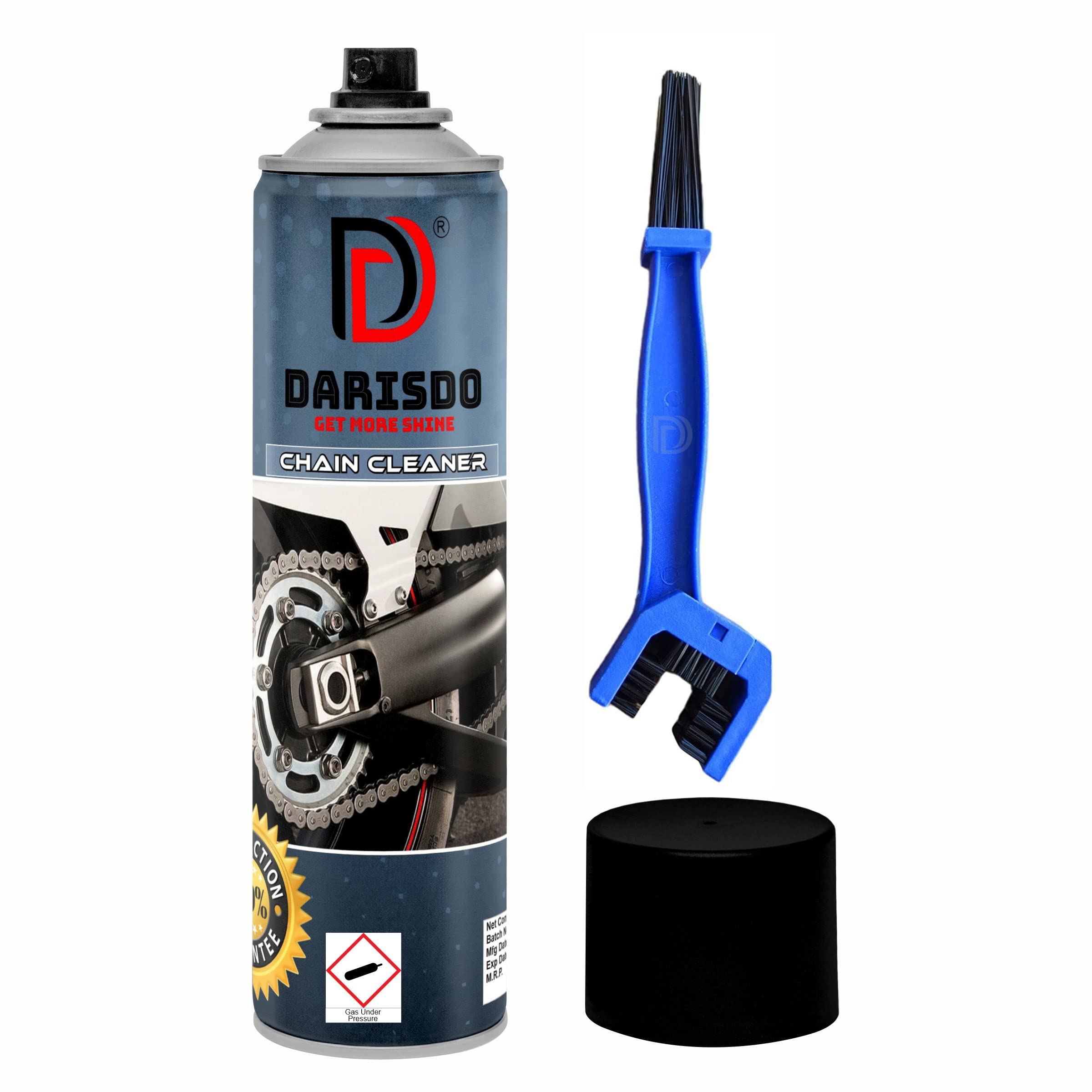 Darisdo Bike Chain Cleaning Spray Bike Degreaser Cleans Grease, Oils, Dirt and Mud on Chain with Brush Chain Oil (500 ml) (B09XX7GX9L) Amazon Price History, Amazon Price Tracker