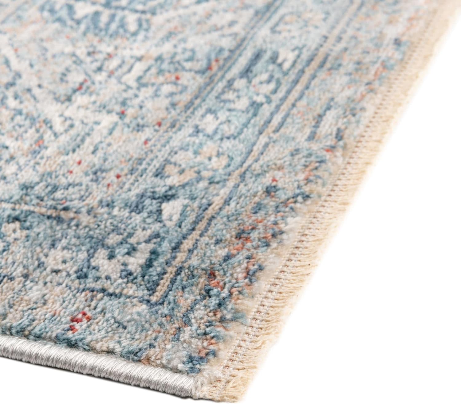 Rugs.com Newport Collection Rug – 2' x 4' Runner Multi Medium Rug Perfect for Hallways, Entryways