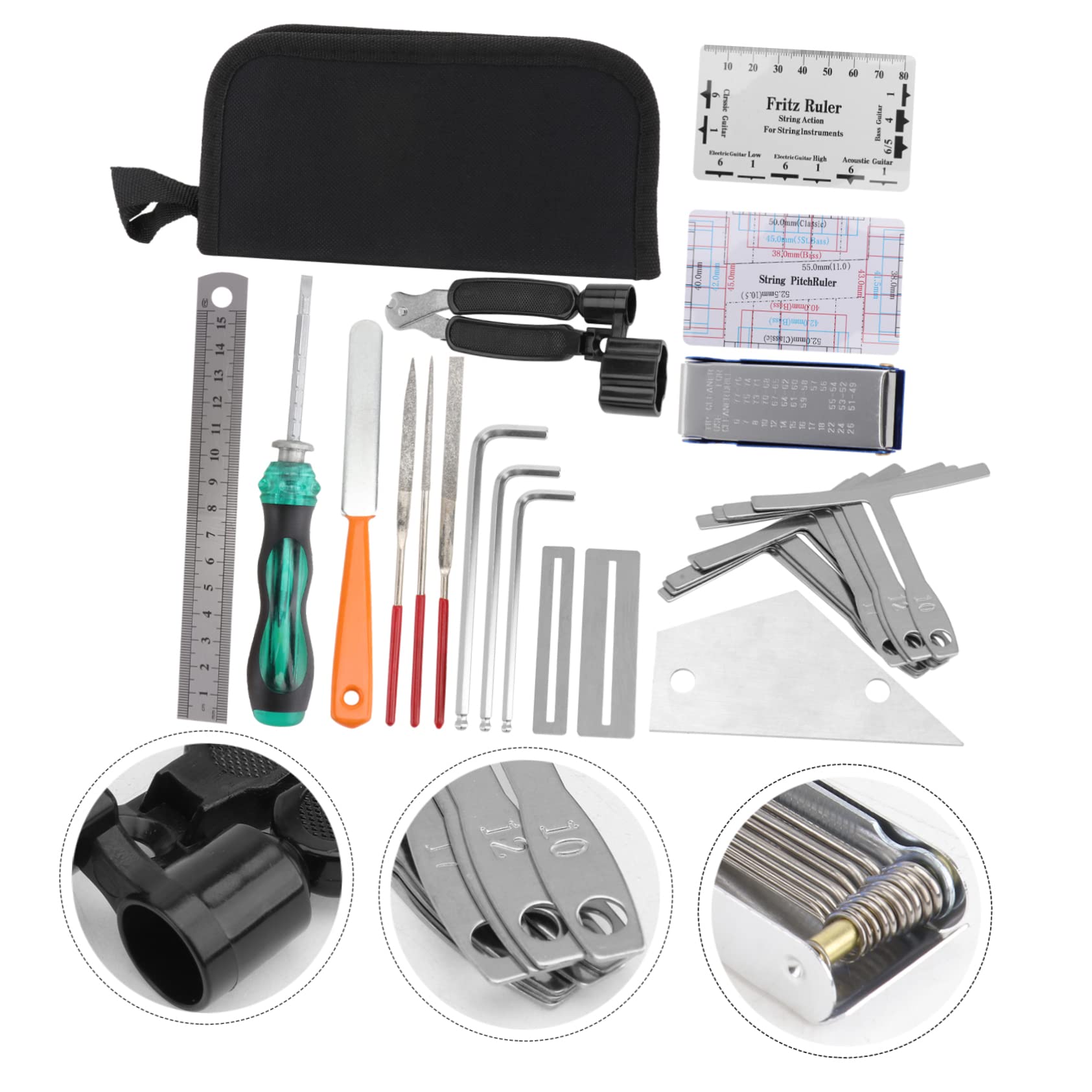 TOYANDONA Strumenti per Riparazione Chitarra Accessori per Chitarra Classica Strumenti per Manutenzione Kit di Attrezzi per Pulizia Musicali
