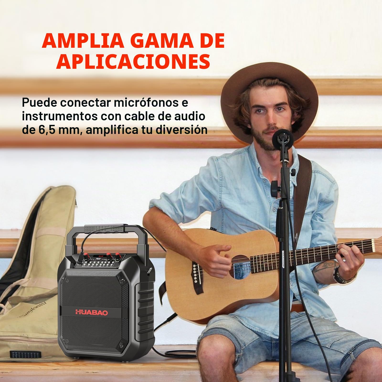 Máquina de karaoke Bluetooth portátil con micrófono inalámbrico para adultos y niños, sistema PA con control remoto, soporta tarjeta TF/USB/FM/AUX