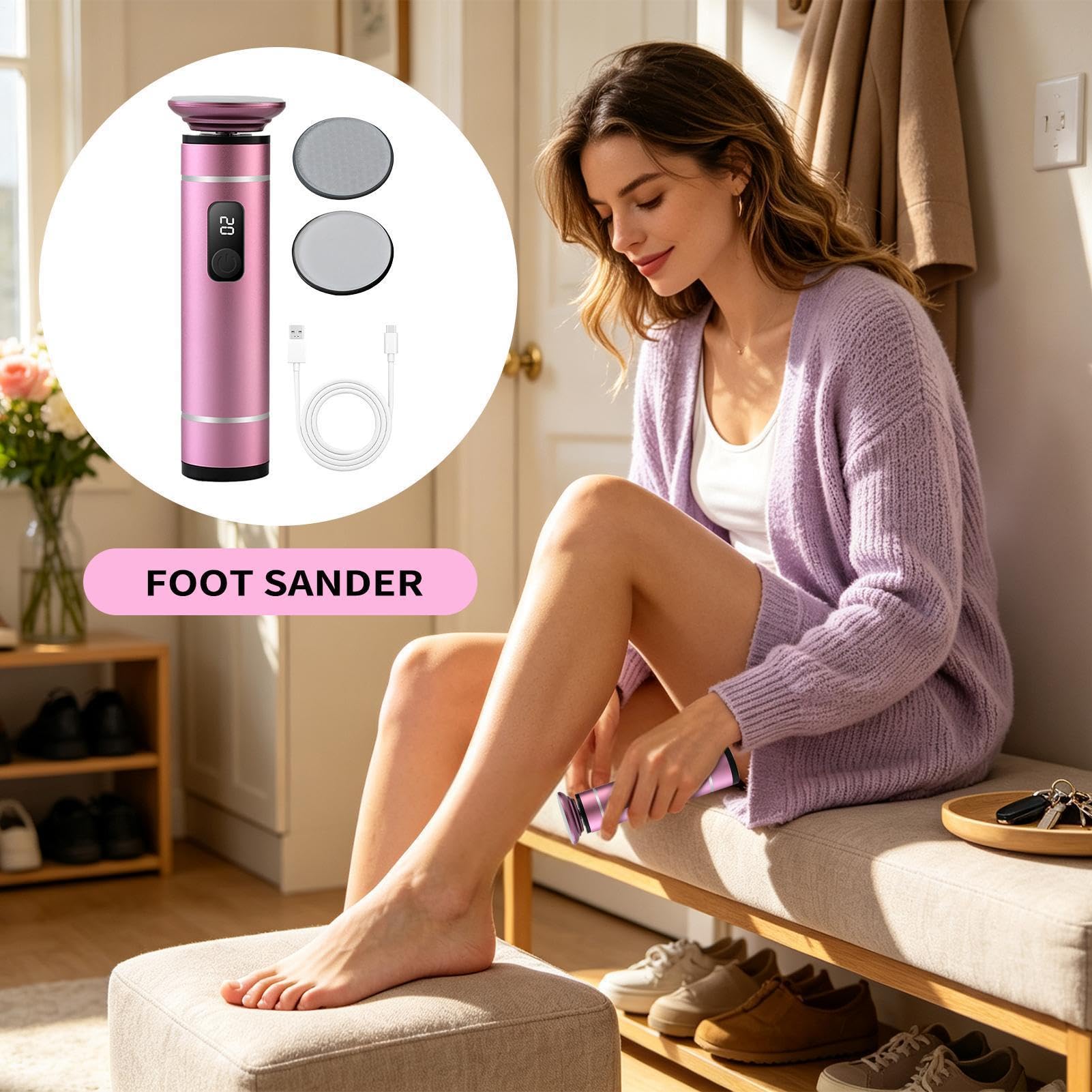 Râpe électrique pour callosités Ponceuse-Rasoir Portable Étanche