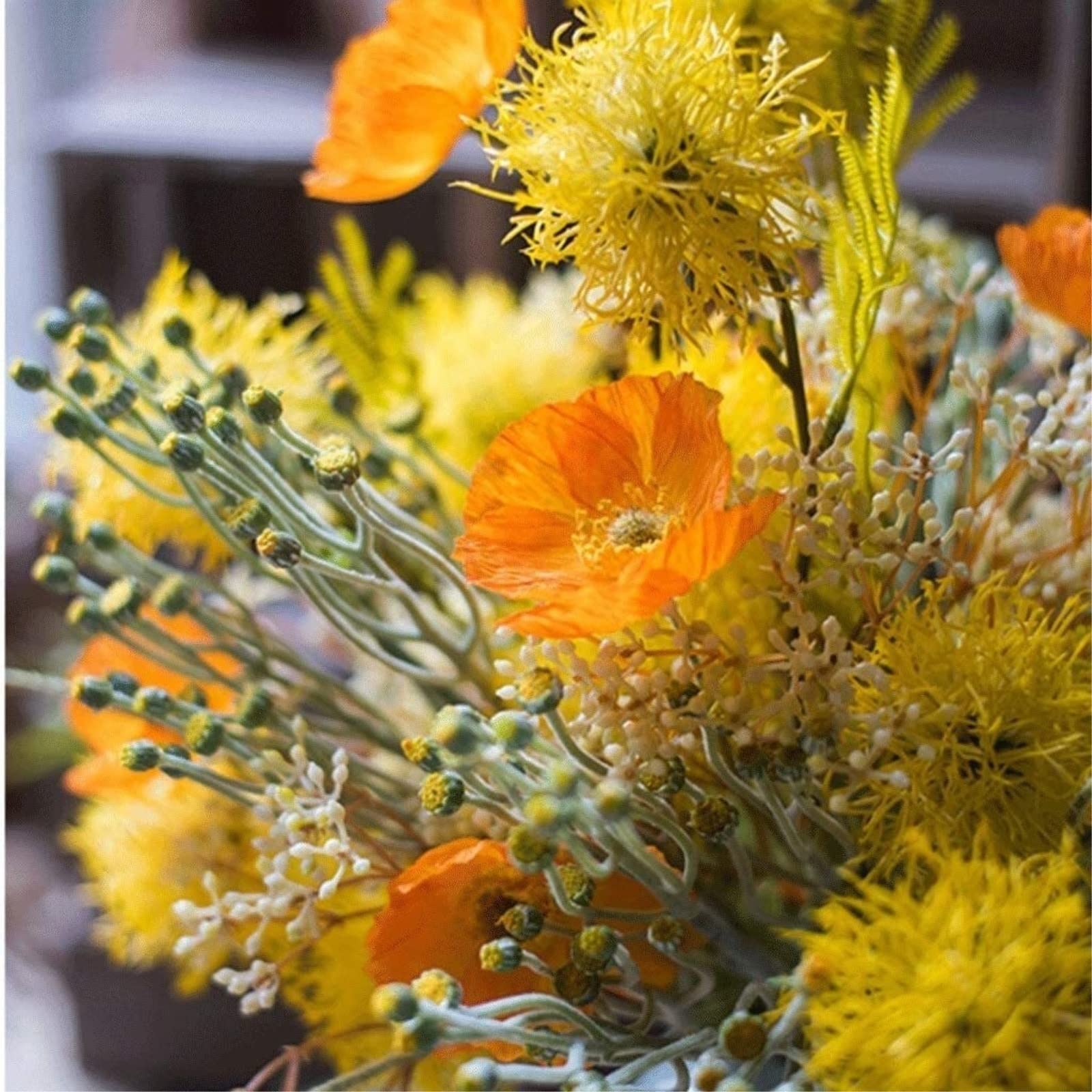 Künstliche Blumen Wunderschön Künstliche Blumen, Kunstblumen, Seide, Kunststoff, Blumenstrauß, Retro-Vasen-Set Für Dekorative Zwecke Künstliche Blumen wie Echt