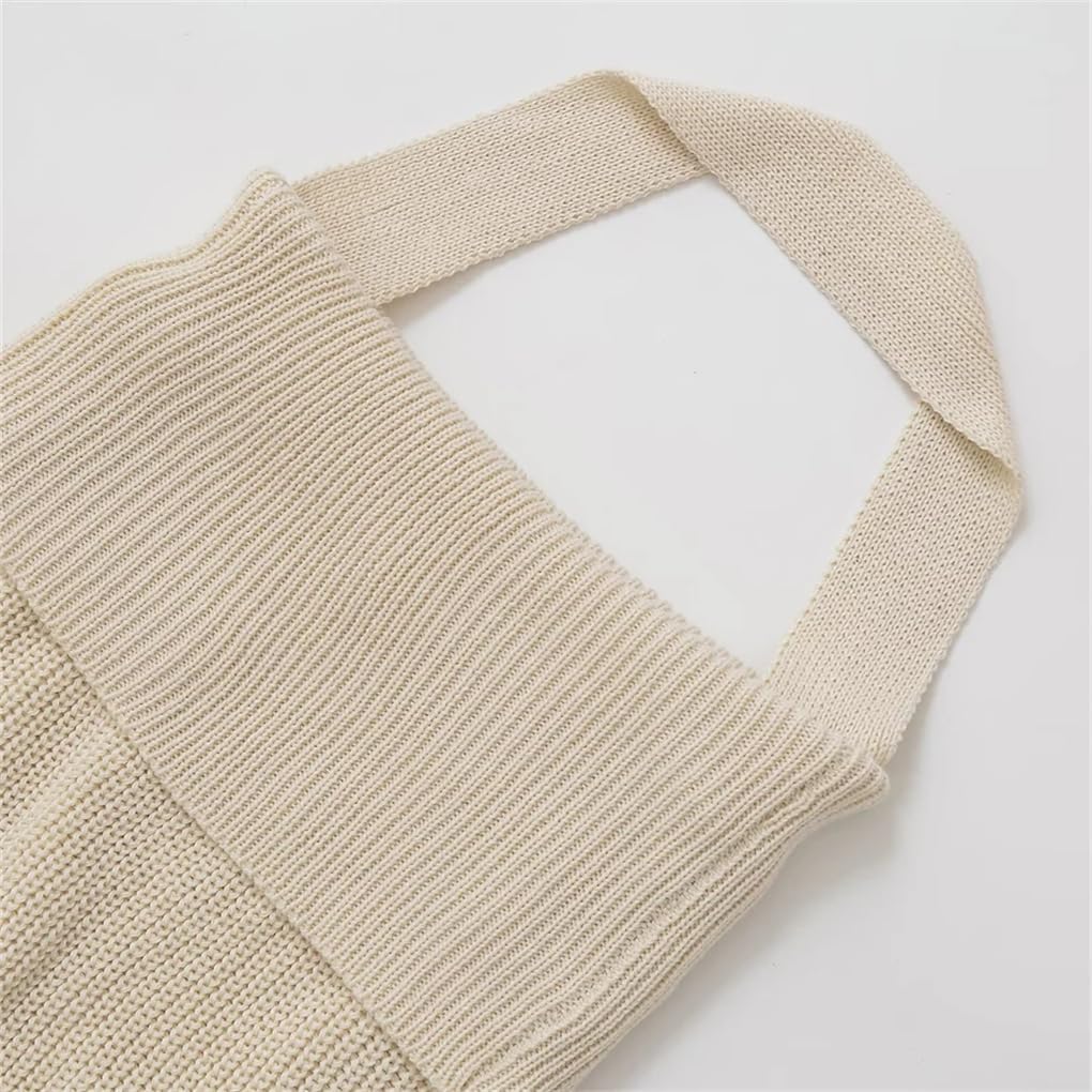 Women's Open Back Knit Solid Color Button-Down Top