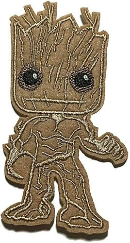 Groot Parche bordado de personaje de 4 pulgadas de alto para planchar