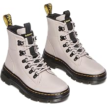 Dr. Martens Womens Combs W Poly Casual Boot, Vintage Taupe Poly Twill, 11