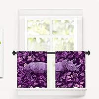 Vista 59 de Maritime Ocean Cafe Curtains,Anchors Nautical Art Blackout Tier Curtain Multilayer Polyester Short Kitchen Drapes 2 Pack 26X24 Inches Anclajes