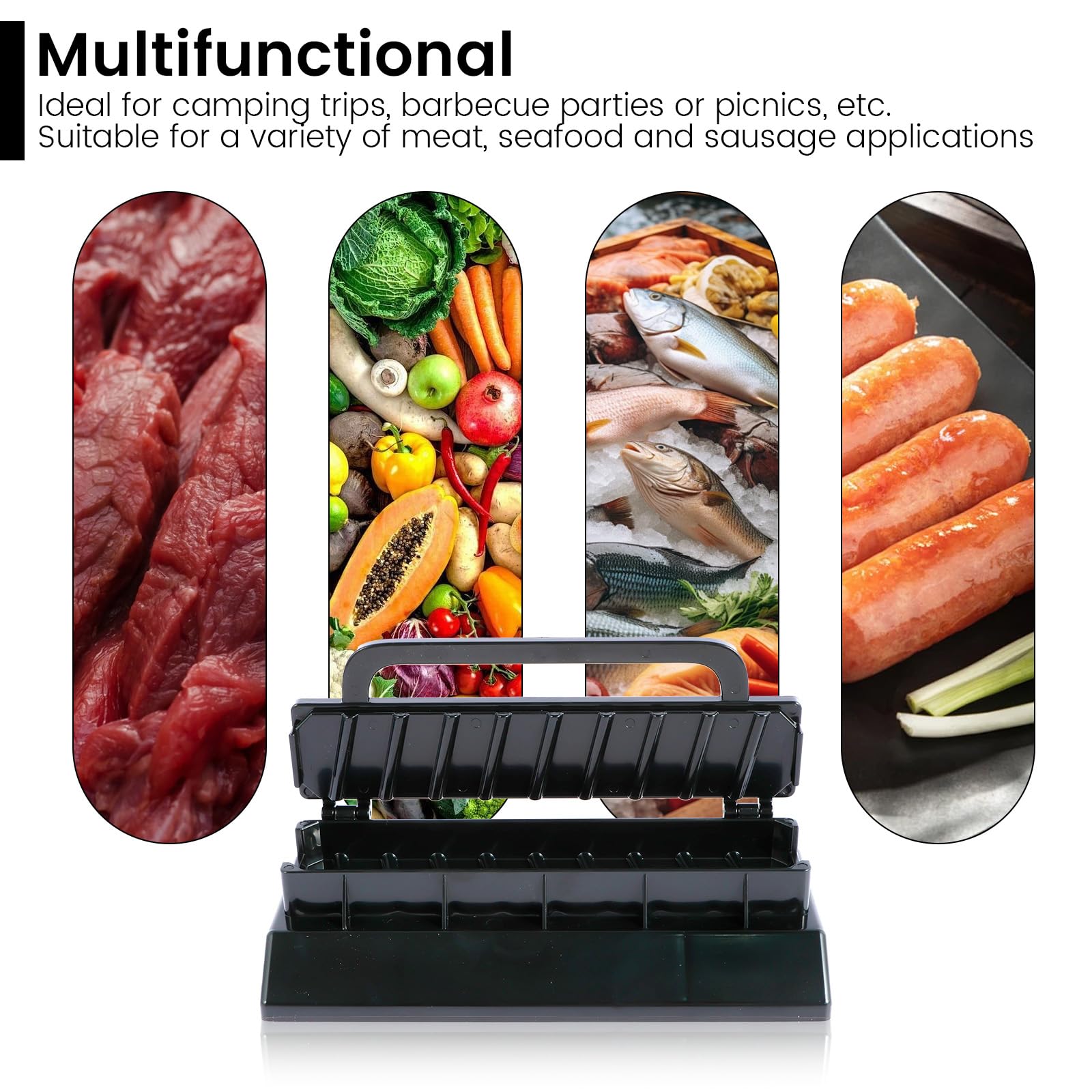 Presse à Kebab Anti-adhésive - Façonneur De Viande Pour Barbecue, Pique-nique, Camping - Design Compact Et Léger