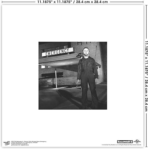 Miniatura 6 de Trends International Gallery Pops Halloween II - Póster de pared de emergencia de Director Stills Michael Myers, 12.00 x 12.00 pulgadas, versión sin