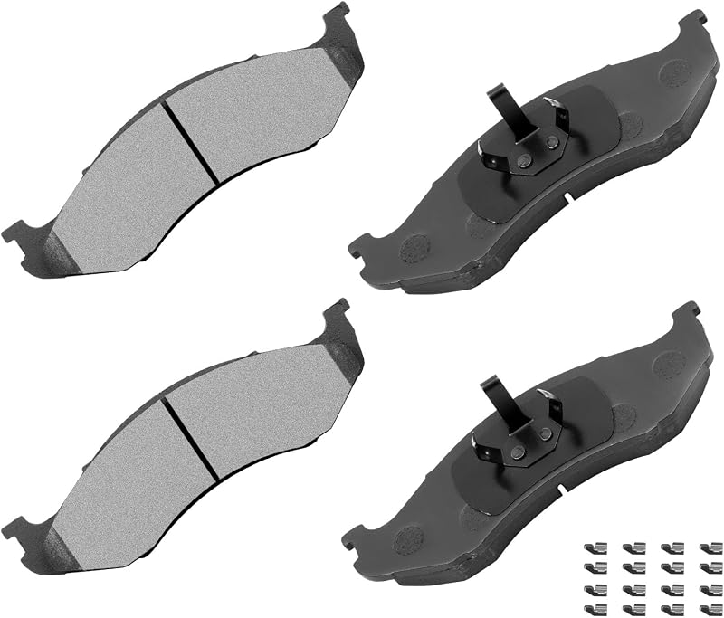 Pastilhas de freio a disco dianteiras cerâmicas cciyu D477 para Jeep – Jogo com 4 unidades