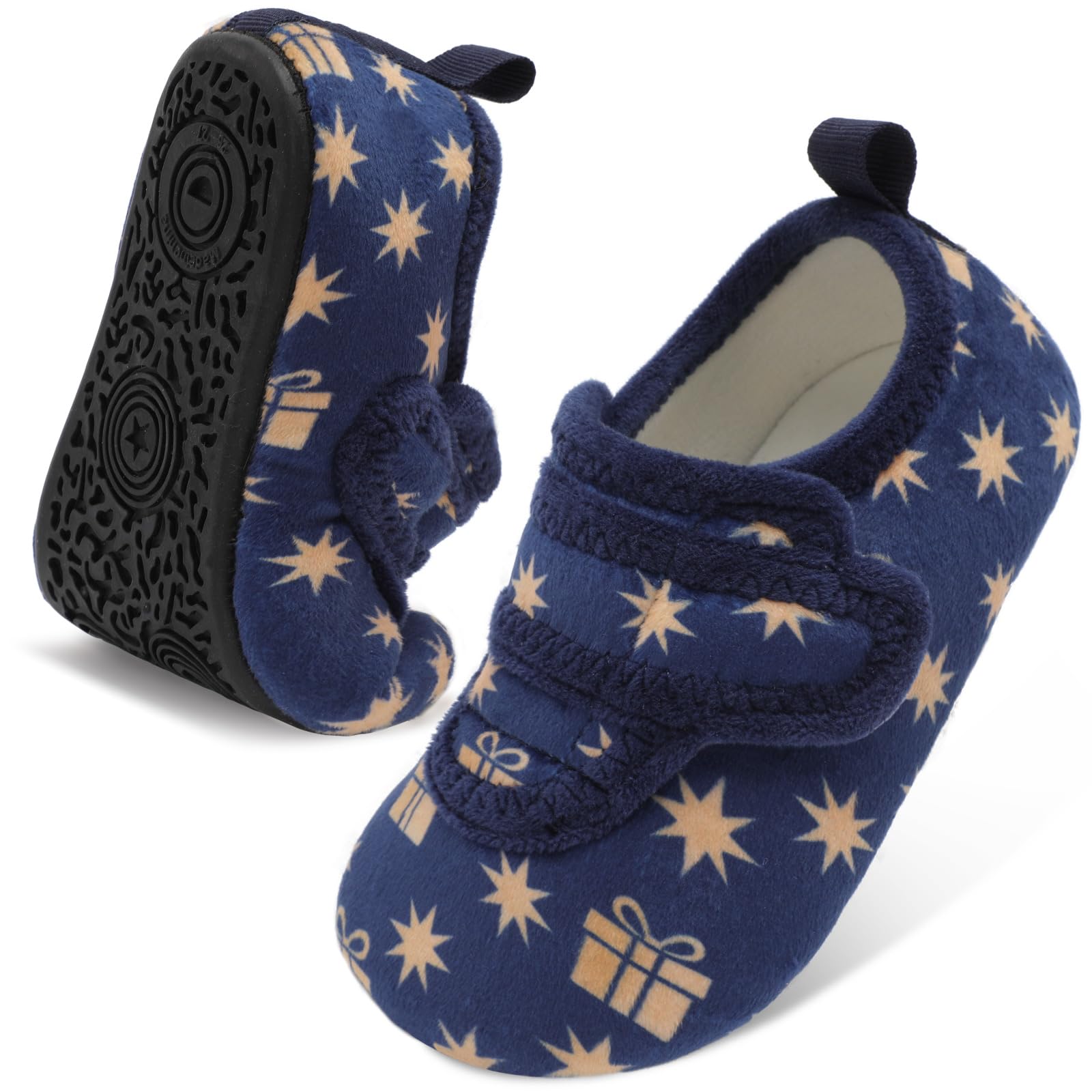 LeIsfIt Toddler Slippers Boys Girls House Shoes Soft Warm Kids House Slippers Slip on Cozy Bedroom Sock Shoes Non-slip Indoor Outdoor Slipper Shoe