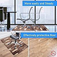Vista 54 de Teal Hardwood Floor Desk Chair Mat, Painted Wood Board Horizontal Lines Birthdays Easter Holiday Print Backdrop Image, Protects Hardwood Floor Under
