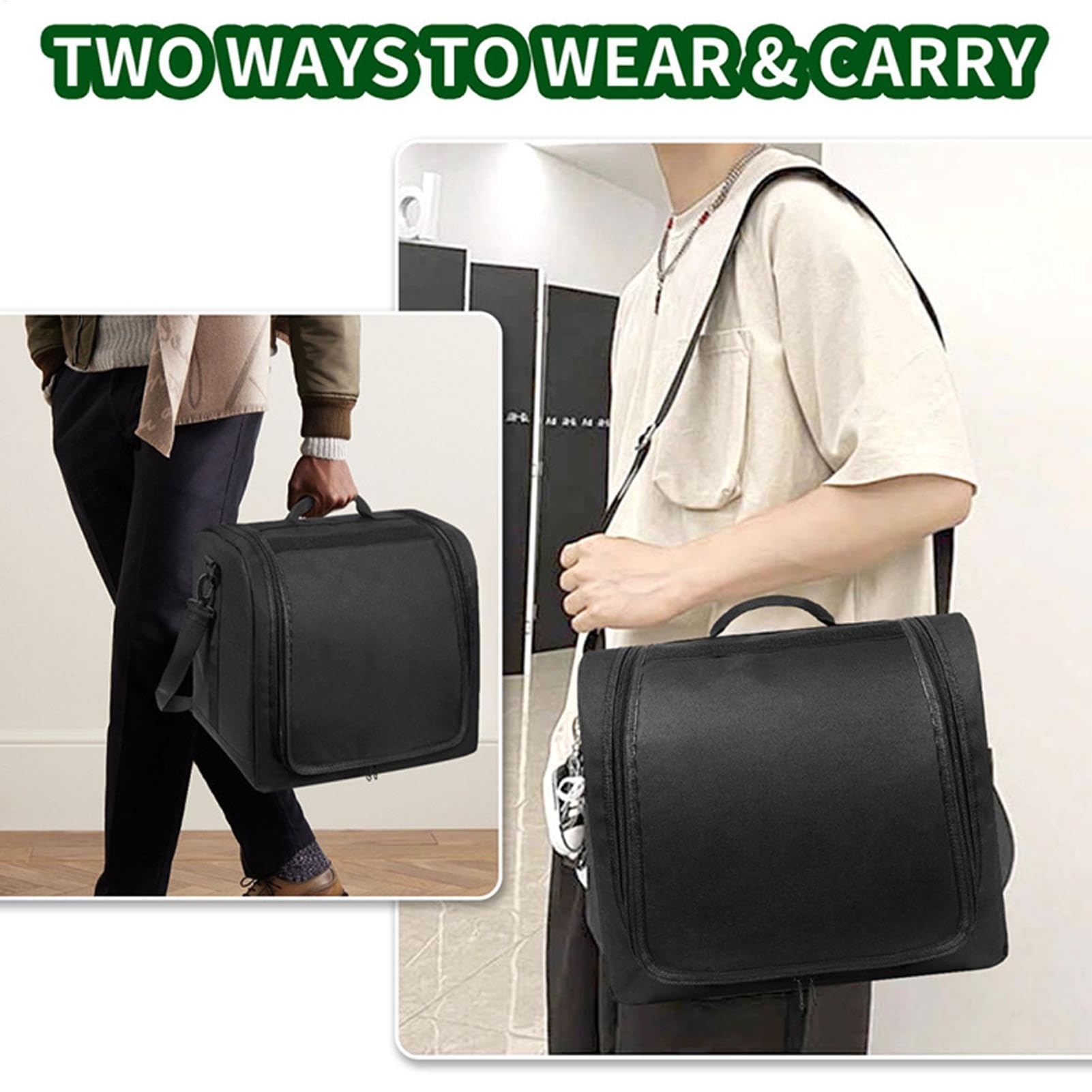 Organizador Portátil De Gorras Bolsa Almacenadora con Asa para Gorras Gran | Estuche Sombrero Para Viajes Y Traslados