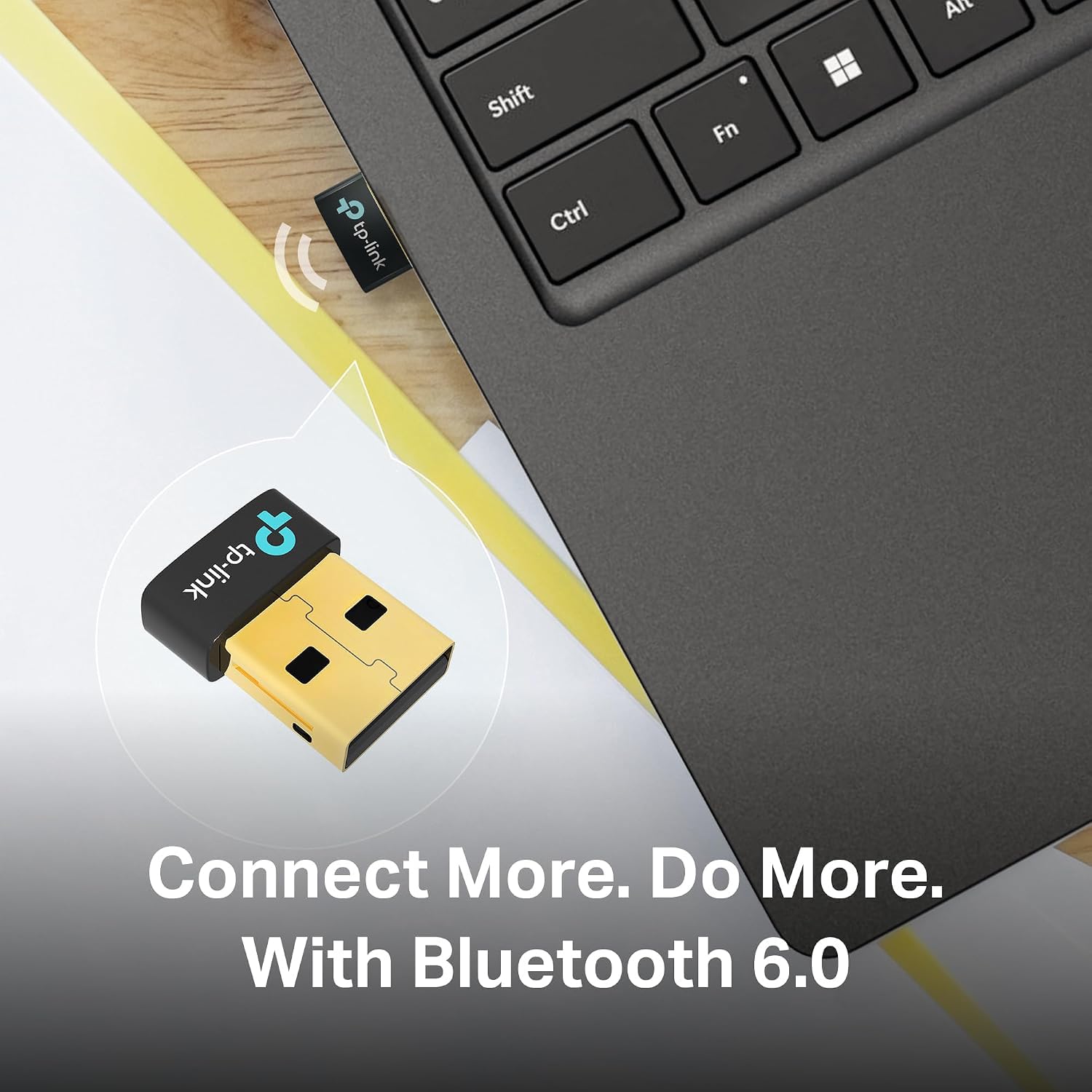 TP-Link Adattatore USB Bluetooth 6.0 per PC, UB600 Nano Bluetooth Dongle, ricevitore e trasmettitore wireless, Plug and Play per Windows 11/10/8.1/7, design compatto per desktop, laptop, tastiera