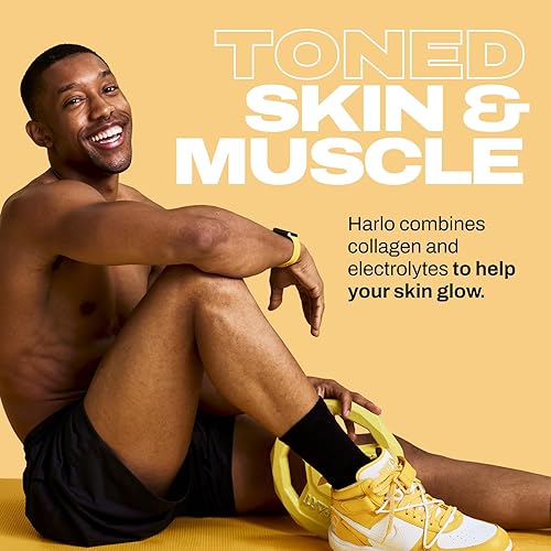 Miniatura 6 de Harlo - Mezcla de bebida con electrolitos de sal cítrica con colágeno bovino y creatina - Polvo de monohidrato de creatina - Polvo de bebida