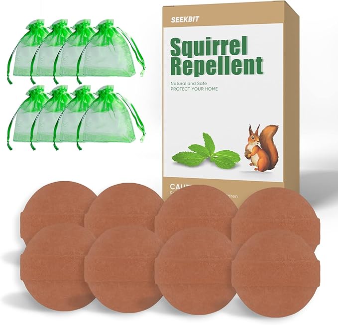 SEEKBIT 8 Pack Squirrel Repellent Chipmunk Rodent Mice