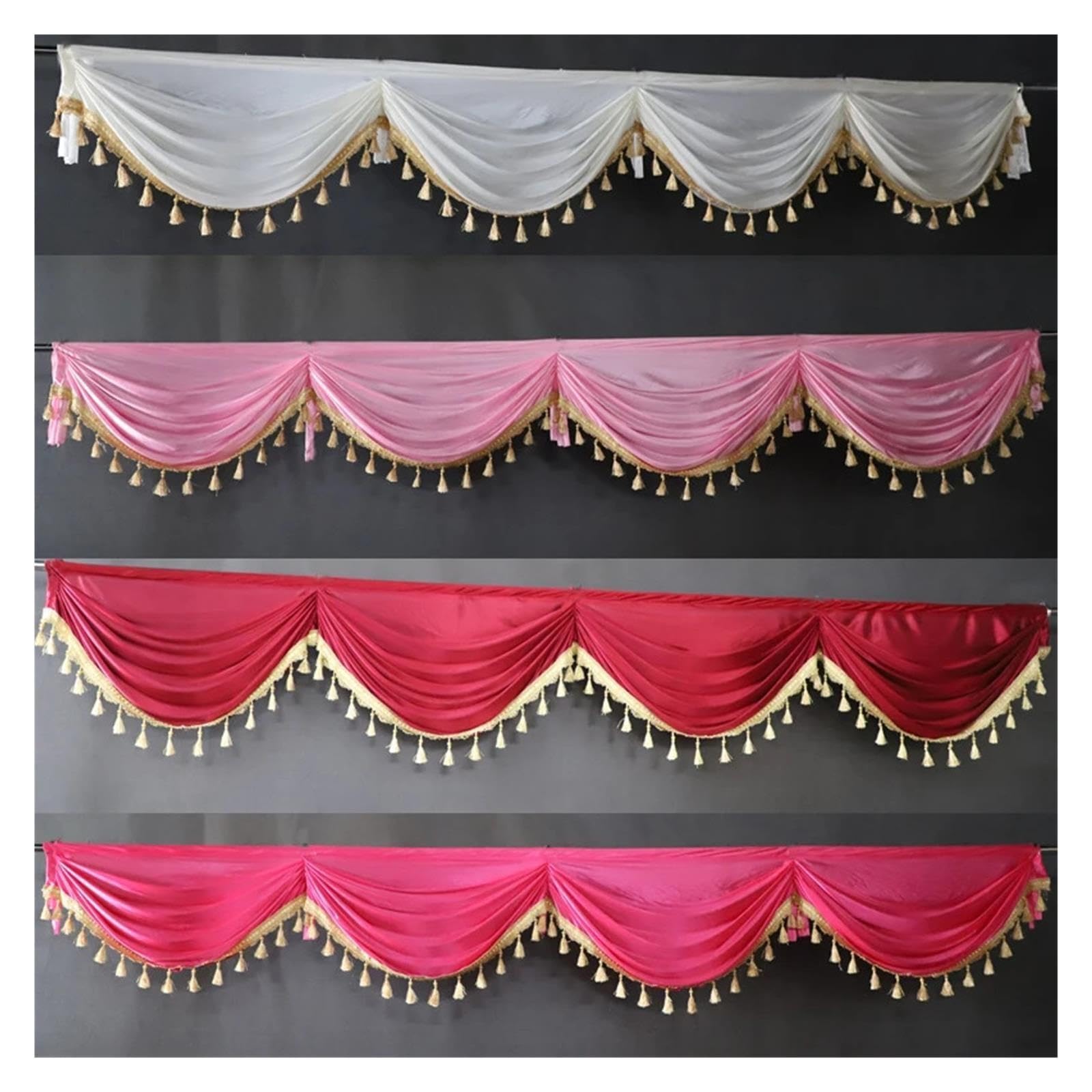 Tenda for fondale Decorativo con mantovana for Feste for Eventi