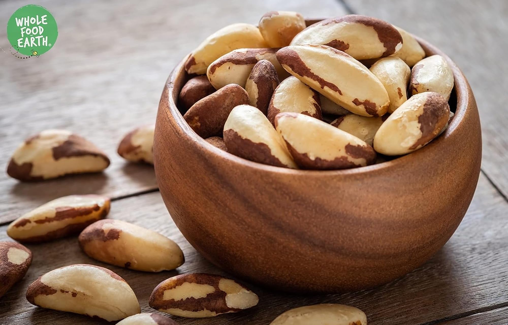 Wholefood Earth - Noci del Brasile intere, 500 g, senza OGM, naturali, fonte di fibre
