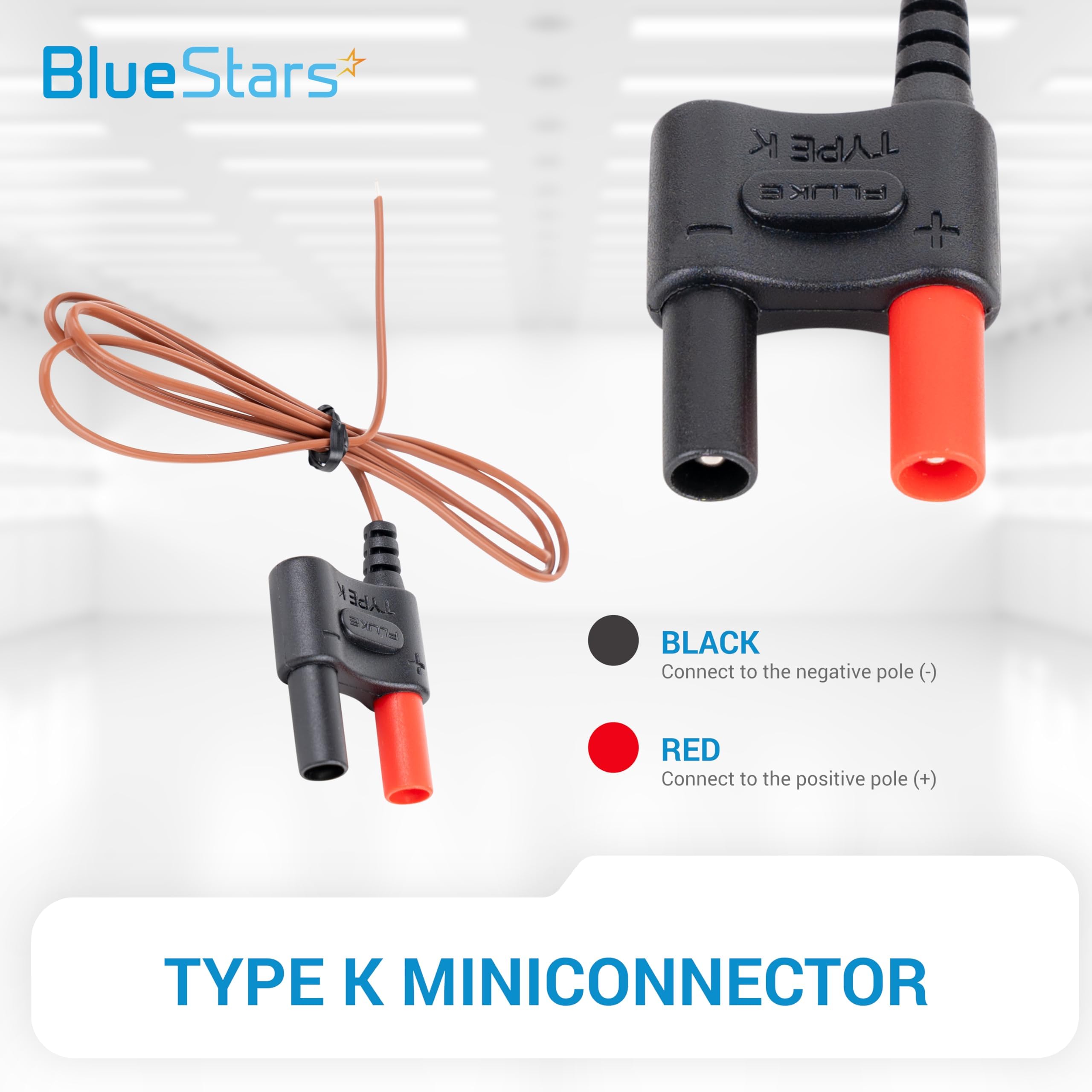 BlueStars 80BK-A Type K Thermocouple, Temperature Bead Probe Compatible with Clamp Meters, Fluke Multimeter F17B+ F116C F87-V F28LL F179 F287 F289 F189 — Amazon image 4