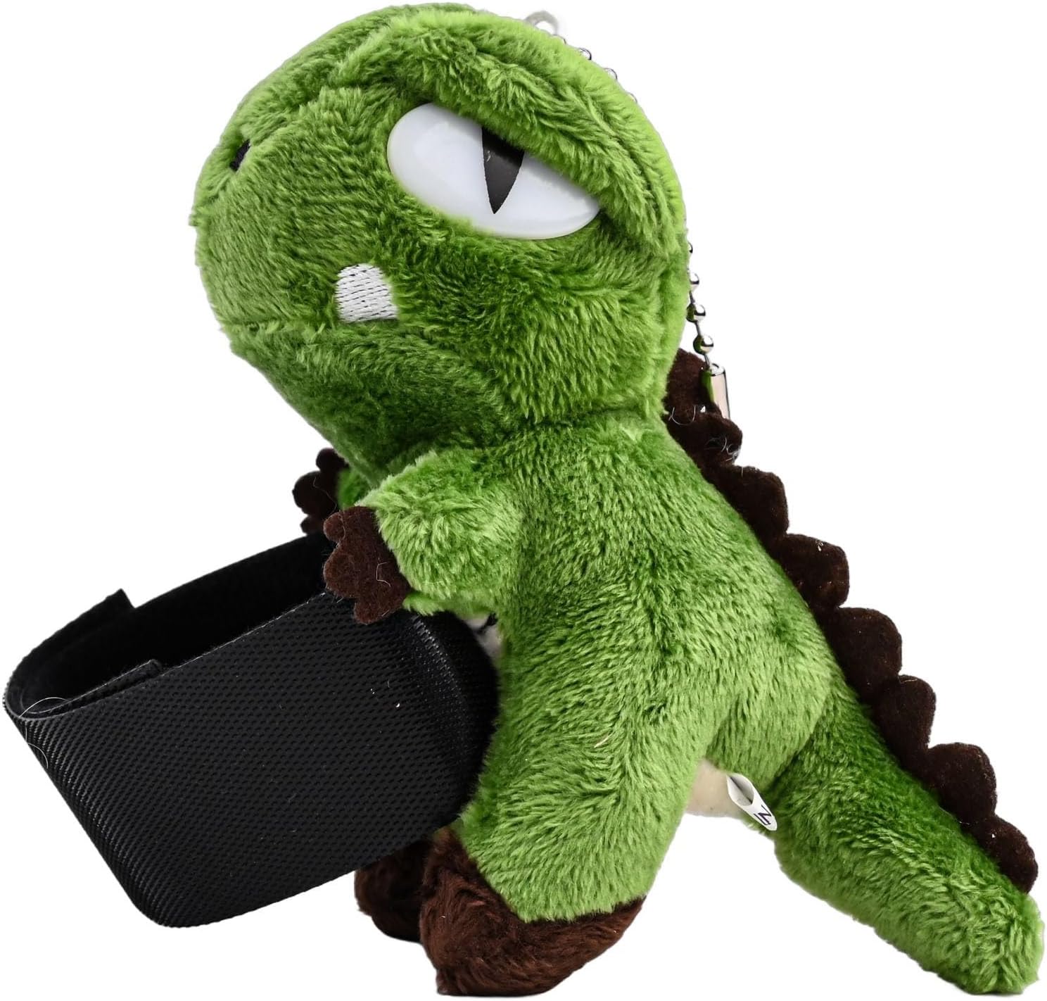 Cute Dinosaur For Bike Handlebar Decor, Plush Pendant for, Soft PP Cotton Stuffed Animal Scooter Accessory, Adorable Motorcycle Ornament Toy(Green)