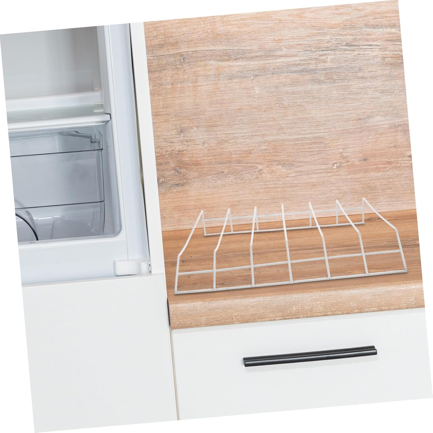 Space-saving Refrigerator Storage Partition Board with Compartments Spacing No Tools Required Fridge Divider for Soda Can Organizer Freezer Shelf Dividers and Beverage Holder for