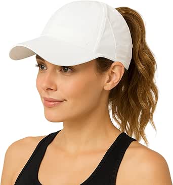 TOP-EX Cooling UV 50 High Ponytail Baseball Cap for Women, Quick Dry, Water-Resistant, Ultra-Light, Packable