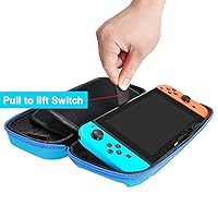 Vista 3 de daydayup Switch Carrying Case Compatible with Nintendo Switch/Switch OLED, with 20 Games Cartridges Protective Hard Shell Travel Carrying Case Pouch