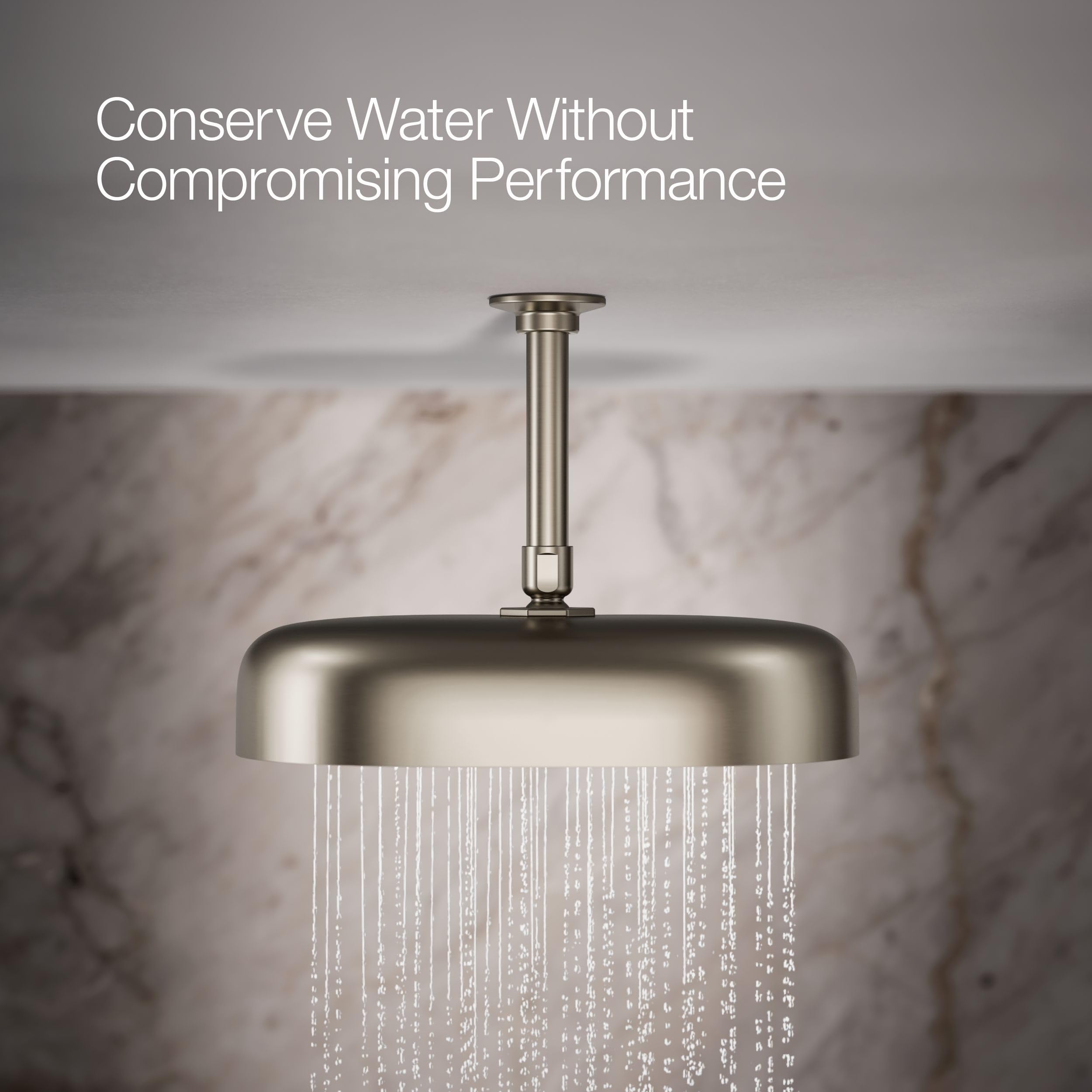 Kohler 26293-G-BN Statement Rainhead Showerheads, Vibrant Brushed Nickel