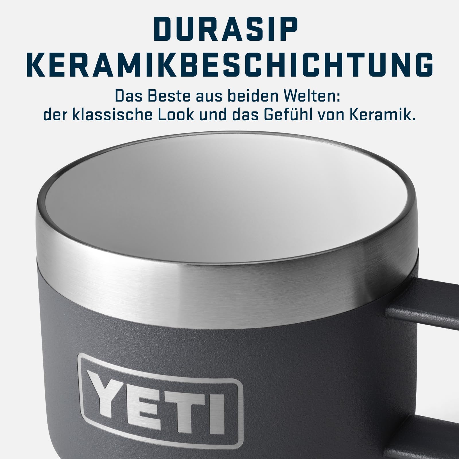 YETI Rambler Stapelbare Tasse Mit DuraSip Keramikbeschichtung, Navy, 2 Pack 6 oz (177 ml)