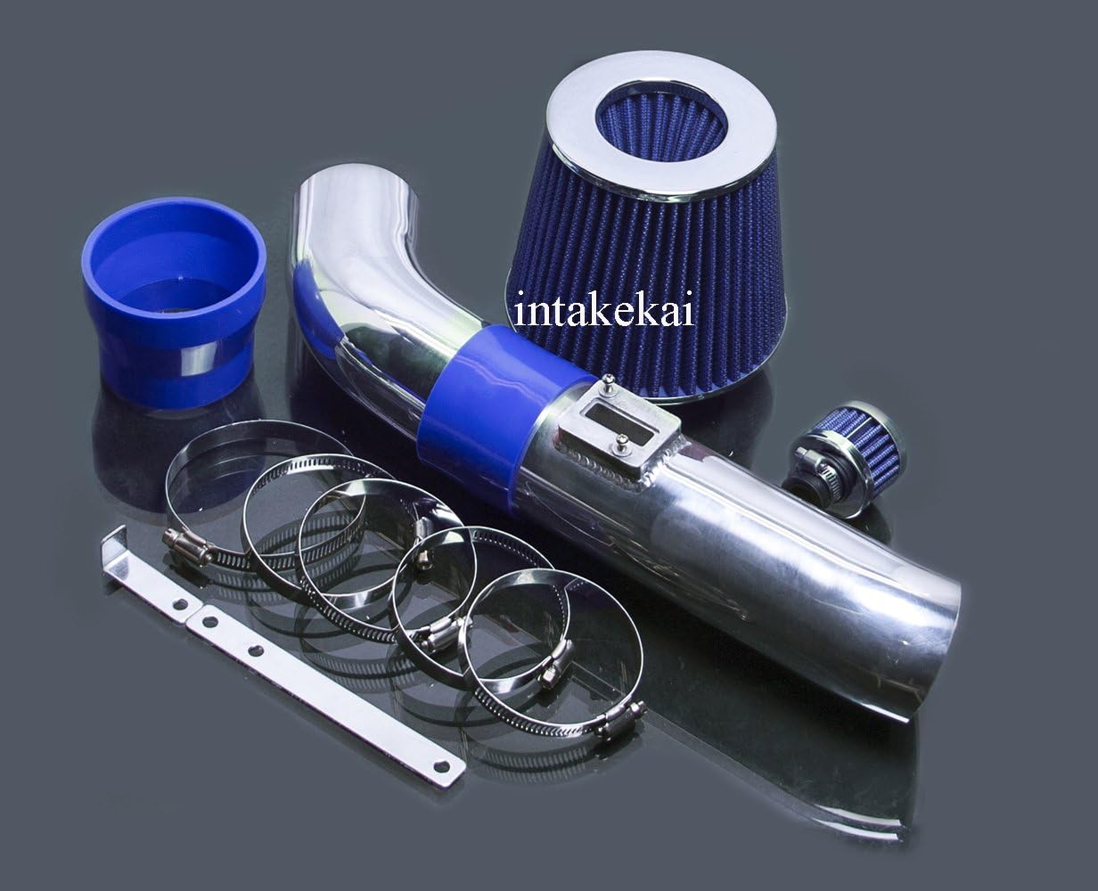 INTAKEKAI Performance Air Intake (Compatible with 2006-2009 Chevrolet Trailblazer GMC Envoy 4.2 4.2L l6 MODELS) (Blue)