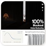 SHINELAND Light Grey Curtains for Bedroom Living Room,Blackout Black Out Pinch Pleated Summer Coastal Curtains for Living Room,90 Inch Long,Pastel Gray