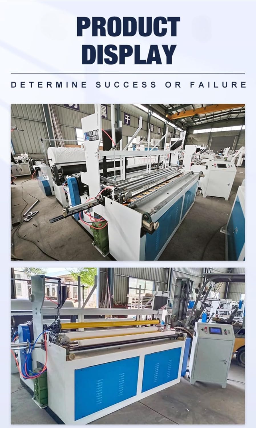 Automatic Tissue Paper Machine Toilet Paper Production Line with Multi Size Roll Compatibility Rewinding Cutting Embossing System for Industrial Use Customizable Configuration