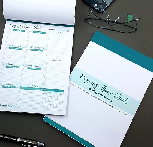 Vista 10 de CrafTreat Agenda diaria sin fecha: 100 hojas, organiza tus objetivos diarios y mensuales, rastreador de hábitos, programador de citas y cuaderno