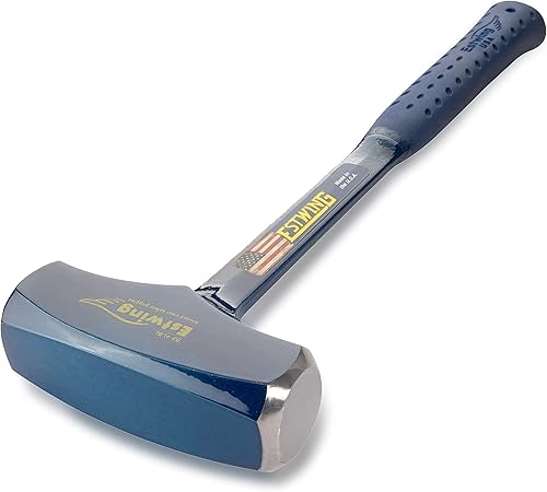 Miniatura 4 de ESTWING BIG BLUE - Martillo de perforación/grieta (4 libras) y martillo de bola Estwing (16 onzas)