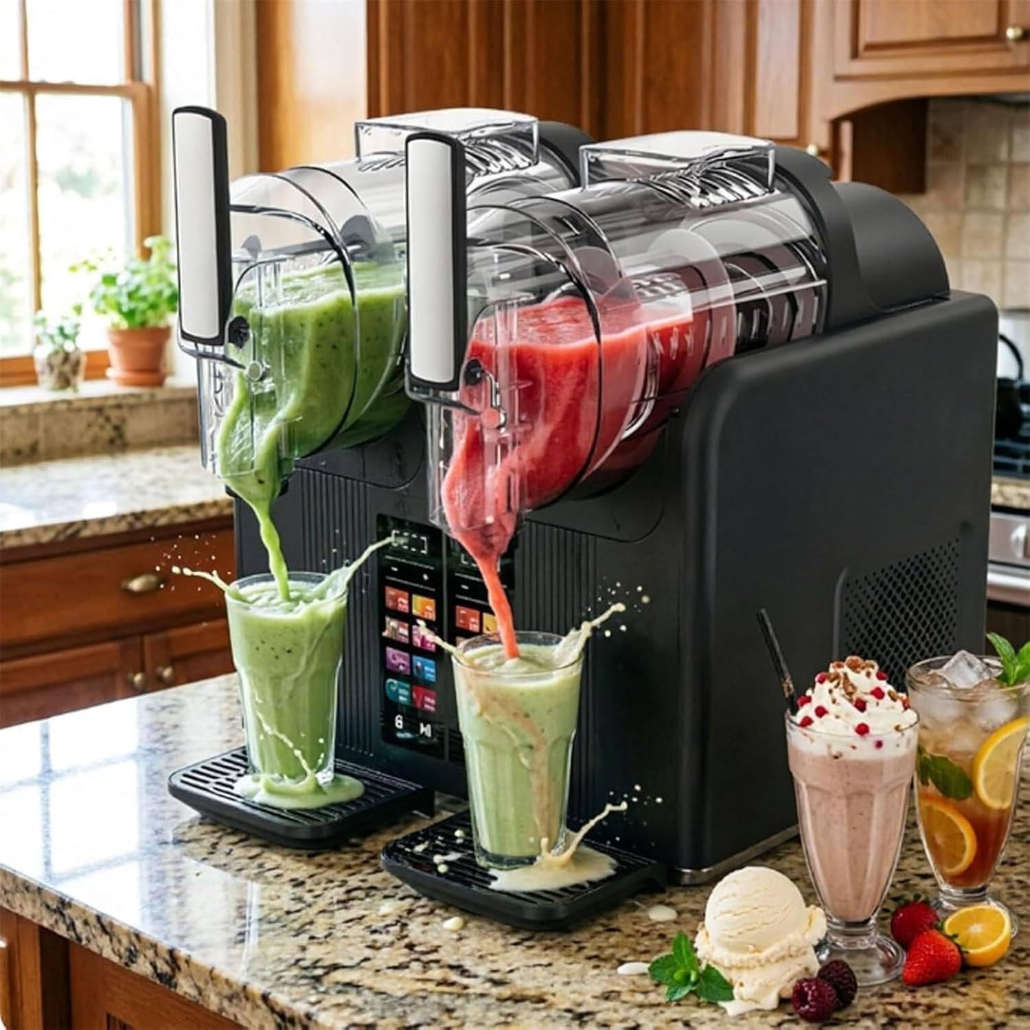 Máquina de Bebidas Frías con Doble Depósito y 7 Modos Automáticos Black | El sistema de autolimpieza y las piezas desmontables facilitan el mantenimiento después de cada preparación