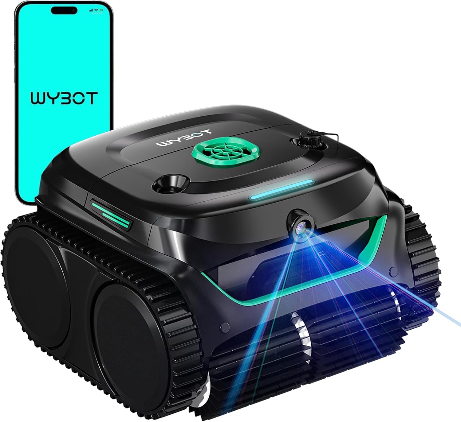 WYBOT C2 Vision Plus, limpiafondos inalámbrico con cámara IA y doble filtro