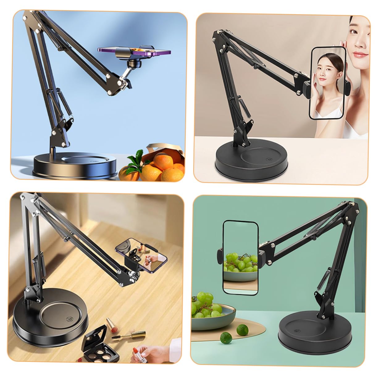 DOITOOL Soporte Ajustable para Teléfono Móvil Soporte Extensible para Selfie Brazo Flexible Portátil para Smartphone
