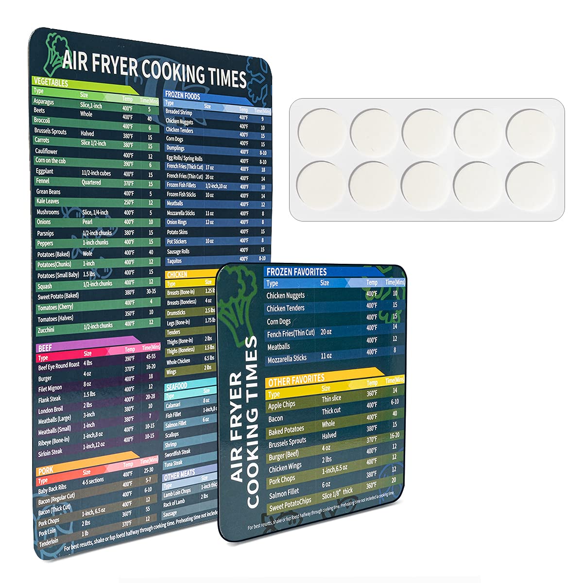 Buy Air Fryer Cheat Sheet Set, Air Fryer Sheet Quick