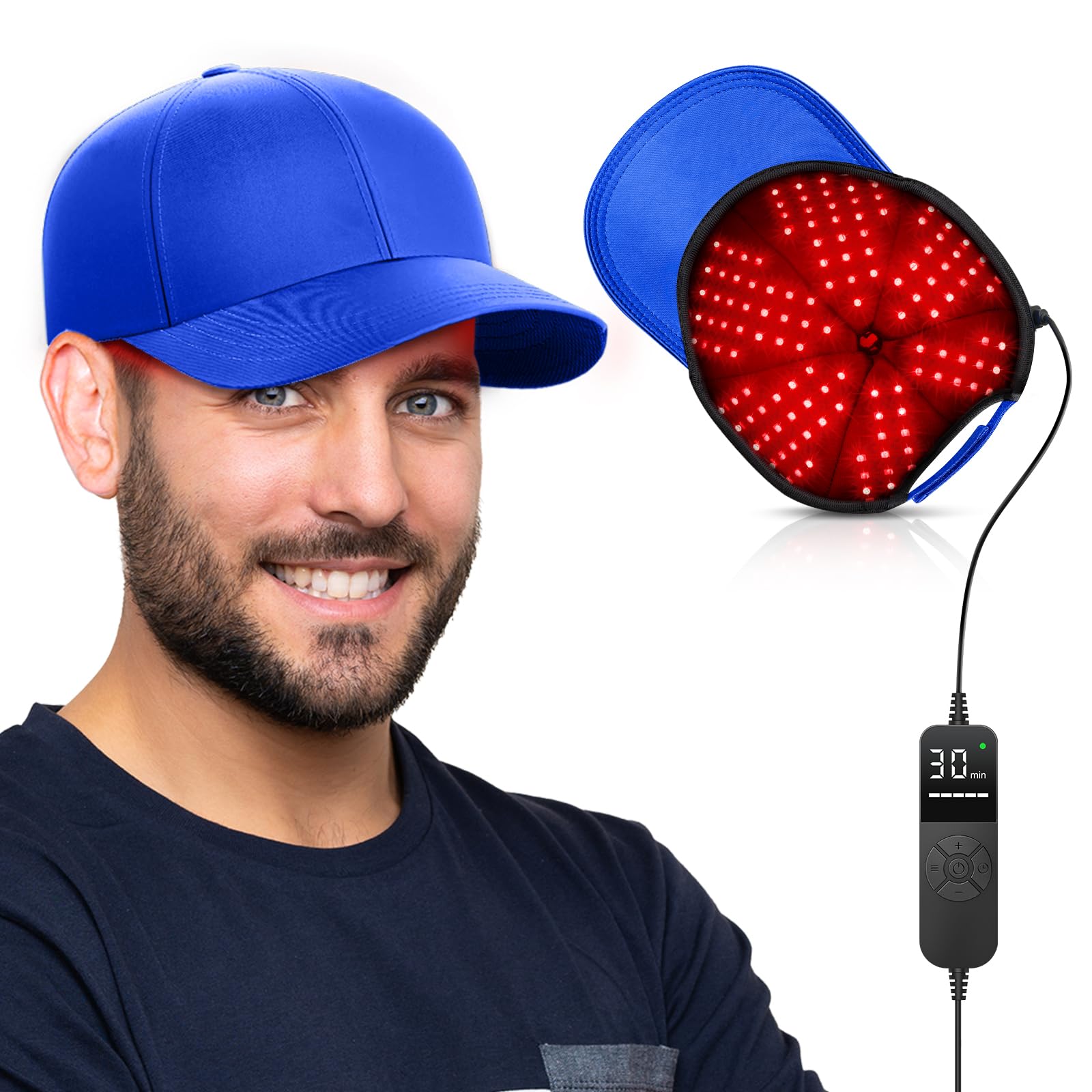 【ぴよぴよ】HEAD D Combo（ディープレッド) Amazon.com: RELEXNOW Red Light Therapy Cap for Hair with Upgraded