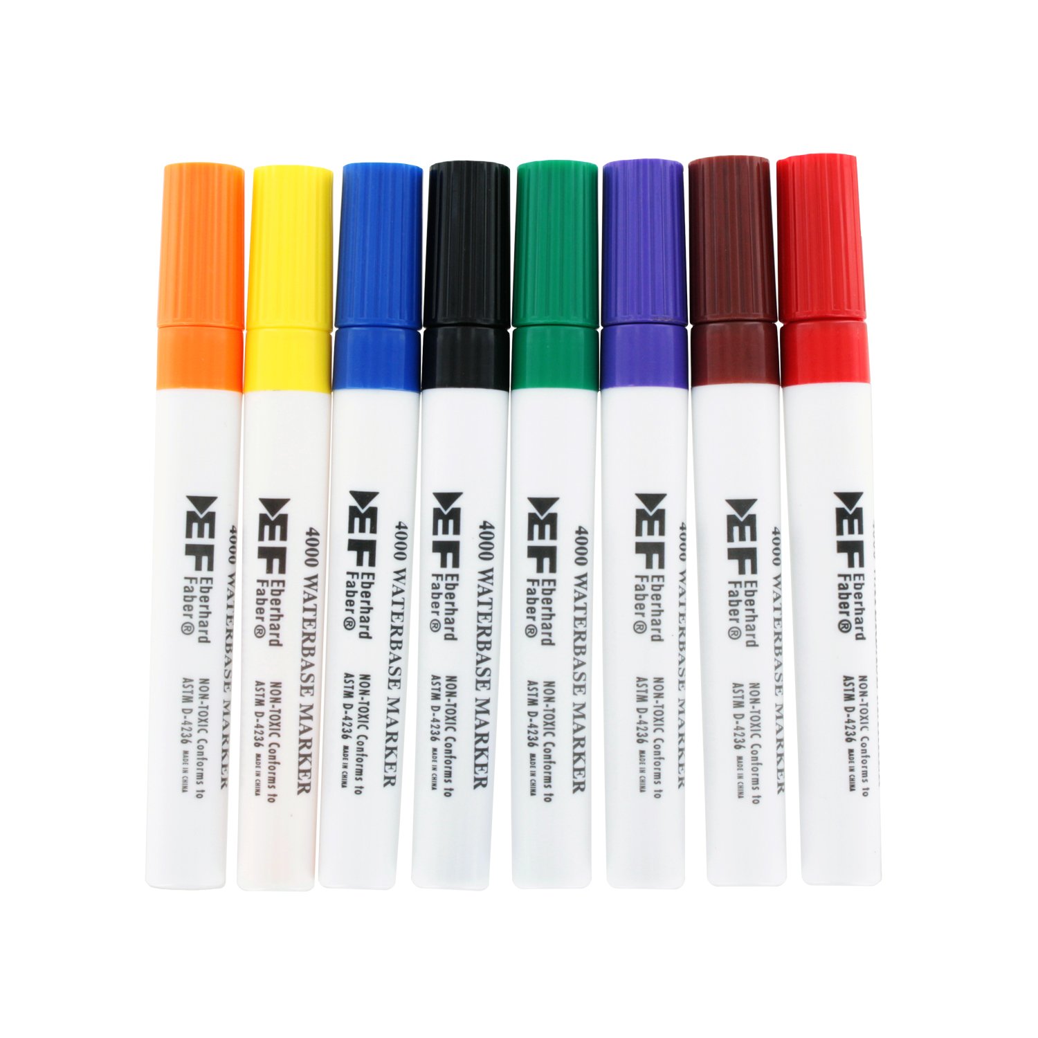 Eberhard Faber 4000 WaterBased Markers, Chisel Tip, Assorted Colors