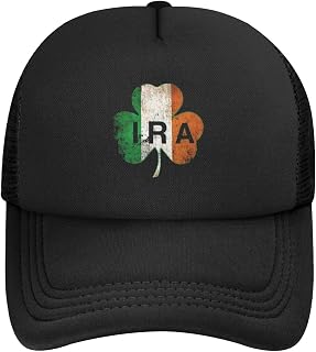 Ira Irish Travel Mesh Baseball Hat Truck Hat Sandwich Hat Outdoors Running Hat
