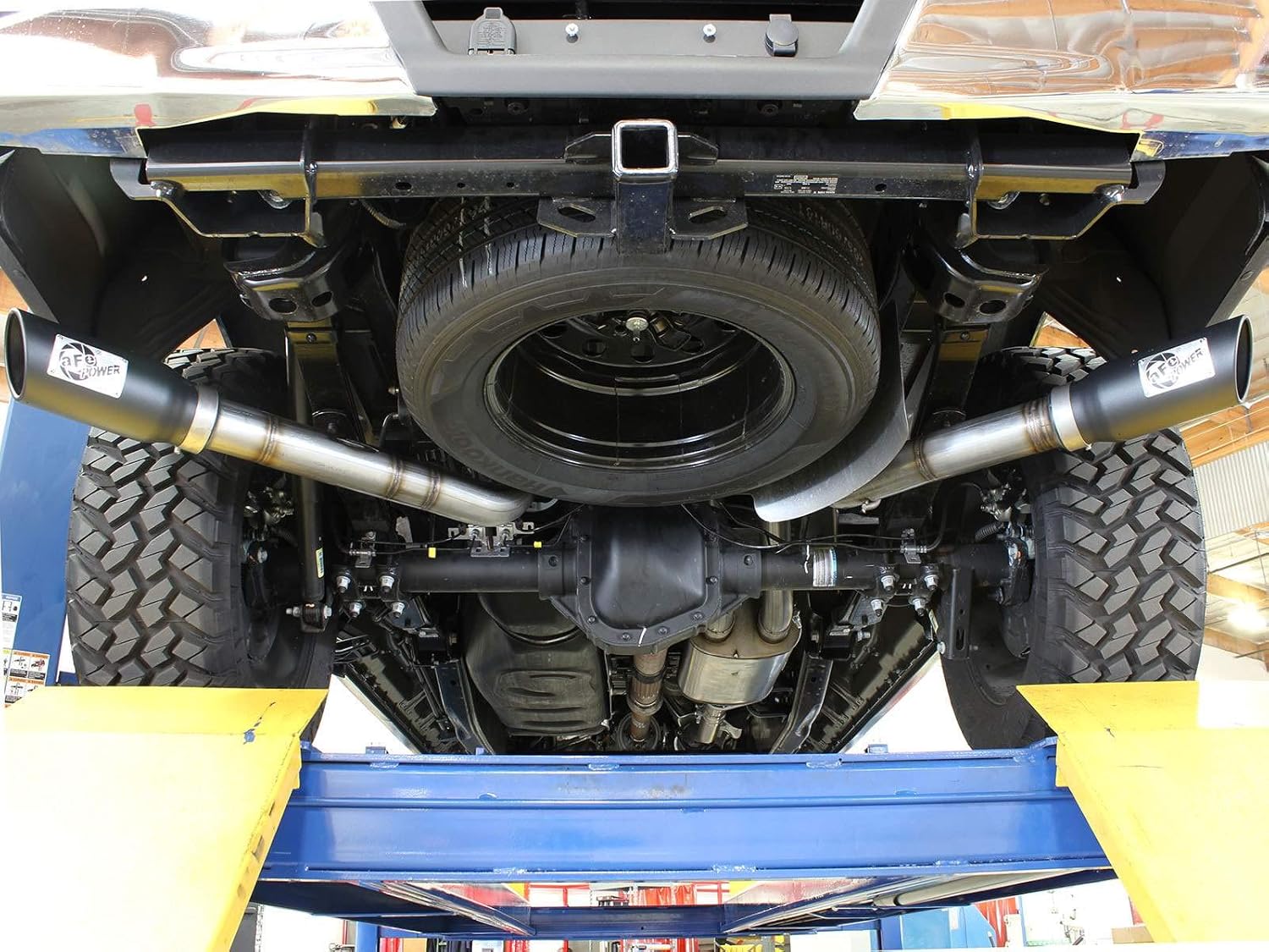aFe Power 49-43070-B MACH Force-Xp 3" SS Dual Side-Exit Cat-Back Exhaust System with Black Tips