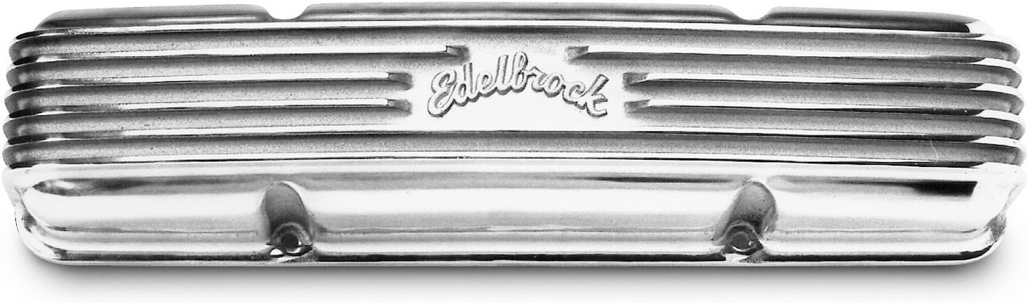 Edelbrock 4145 Elite Series Classic Finned Aluminum Valve Cover