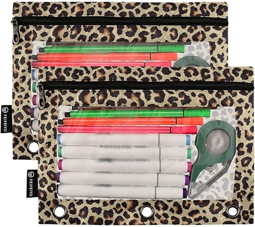 Vista 35 de ALAZA Bolsa para lápices de campo de fútbol americano para carpeta de 3 anillos, bolsillos con cremallera transparente para ventana, bolsas