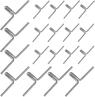 Lawn Chair Webbing Clips 100 Piece Metal Clips for Chair Frame Repair, Rubber Webbing Replacement for Sofa (Stainless Steel)