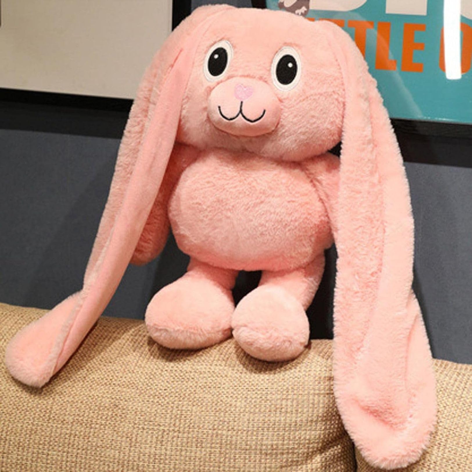 Amazon｜引き込み式のウサギのぬいぐるみ 耳の長いぬいぐるみ