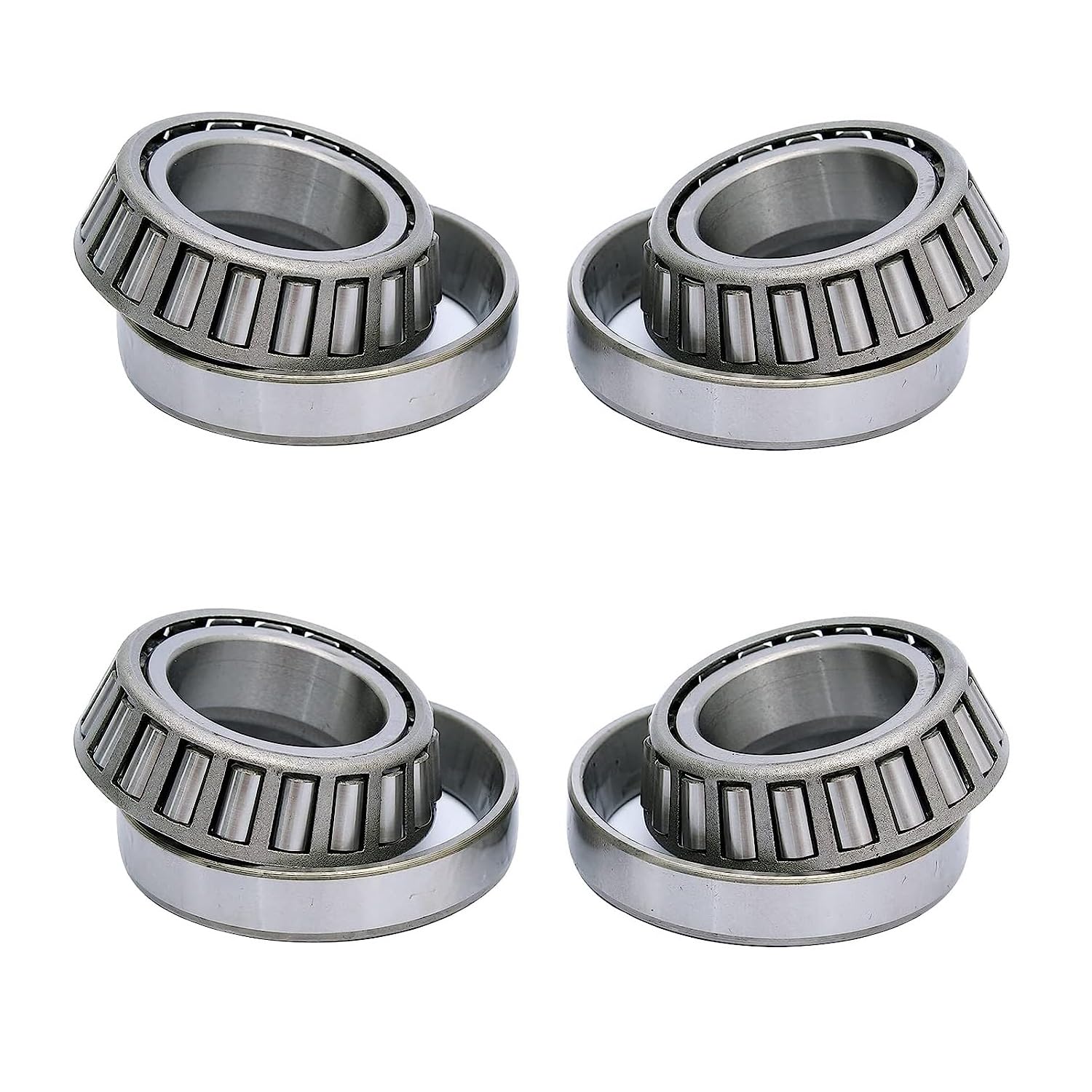 （Set of 4） LM67048 LM67010 Hub Wheel Bearings, LM67048/LM67010 ID 1.250" x OD 2.328" Tapered Roller Bearings