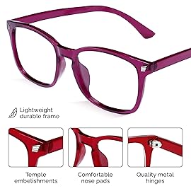 livho High Tech Blue Light Glasses - Advanced Blue Light Blocking Computer Glasses - Screen Fatigue & UV Protection